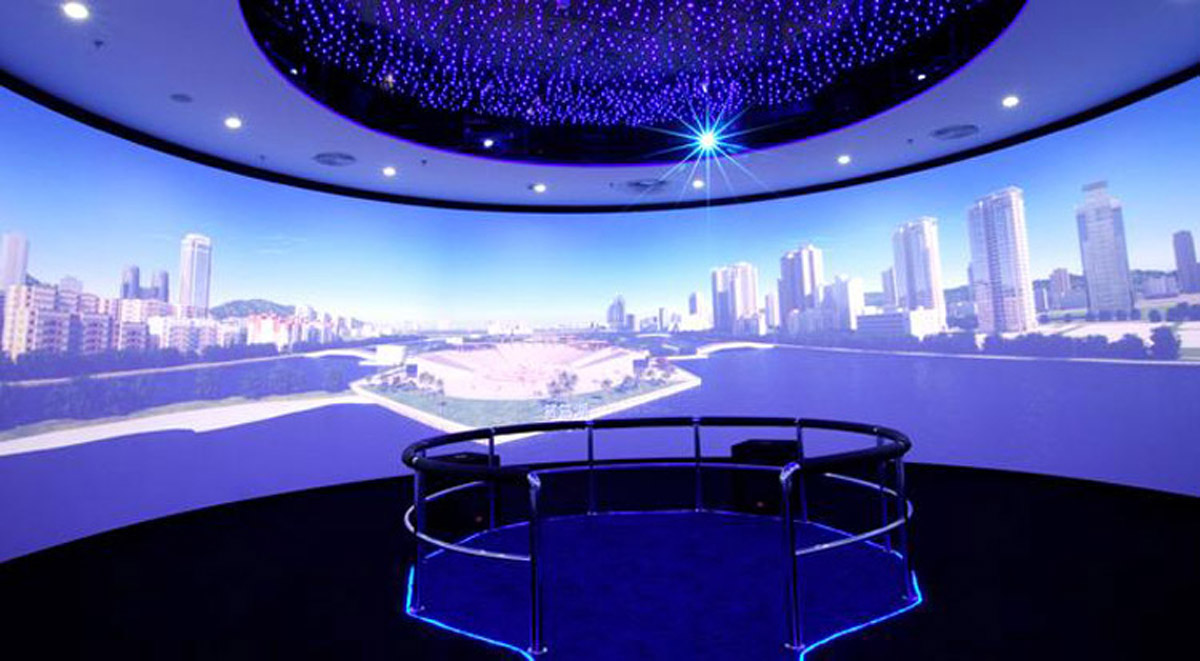 九龍坡虛擬仿真360°環幕影院數字媒體展廳